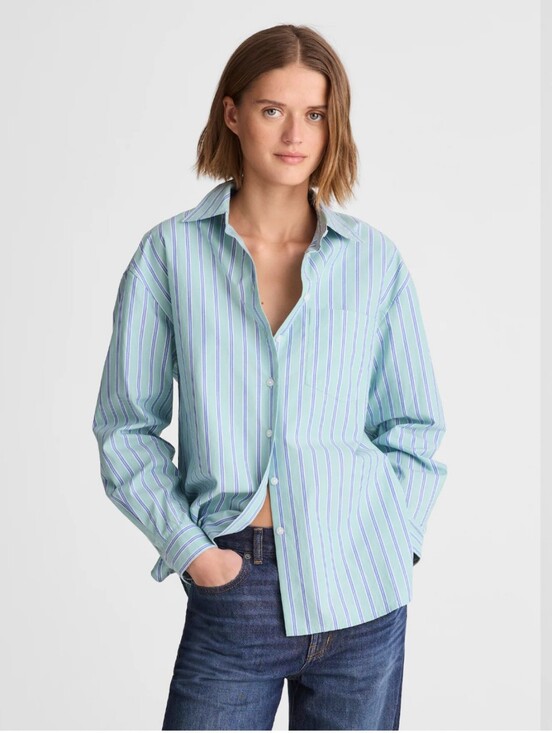 Madewell Tops - Madewell The Easy Shirt in Poplin NY392 NEW! Size 3X